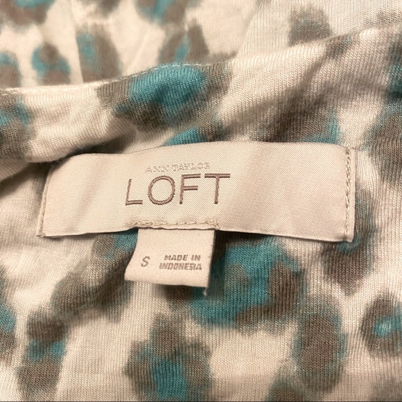 2/$30 Ann Taylor LOFT Stunning Long Animal Print Gown Dress Small S - Picture 6 of 7